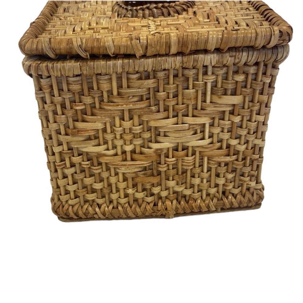 Crown‎ | Fish Woven/Wicker Rattan Tissue Box Decor Brown - Picture 4 of 10